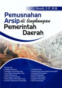Pemusnahan Arsip di Lingkungan Pemerintahan Daerah