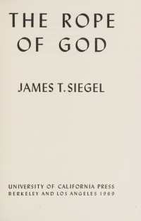 The Rope of God